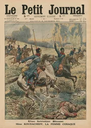 Une héroïne russe, madame Koudacheff, une femme cosaque, couverture de 